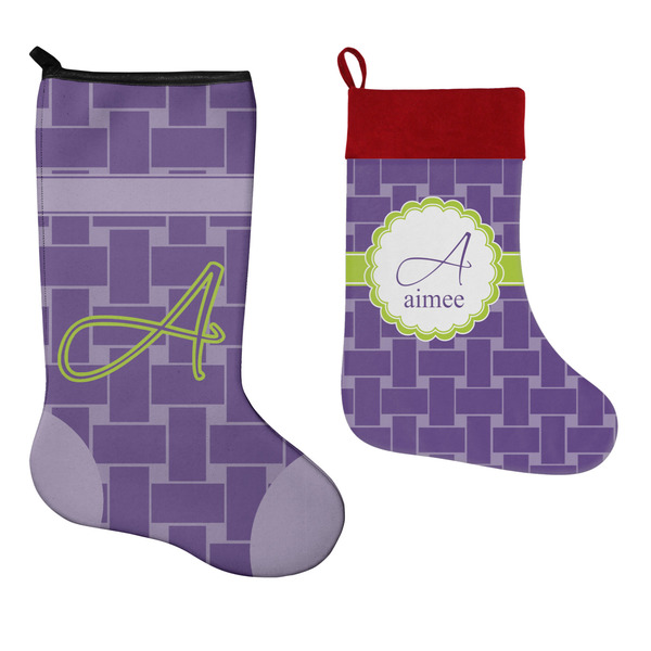 Waffle Weave Stockings - Side by Side compare