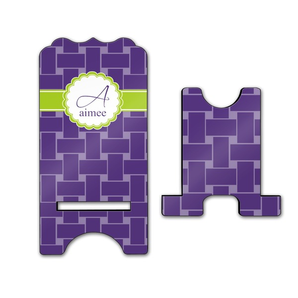 Waffle Weave Stylized Phone Stand - Front & Back - Large