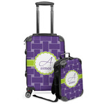 Waffle Weave Kids 2-Piece Luggage Set - Suitcase & Backpack (Personalized)
