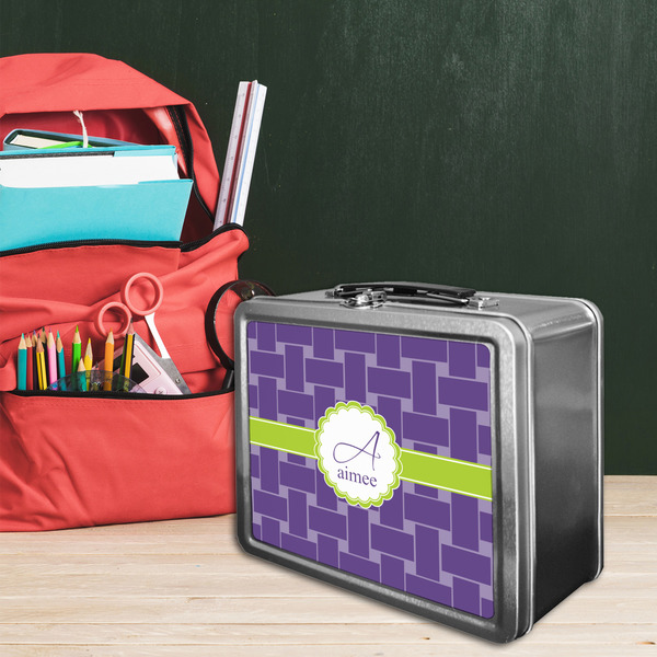 Waffle Weave Tin Lunchbox - LIFESTYLE