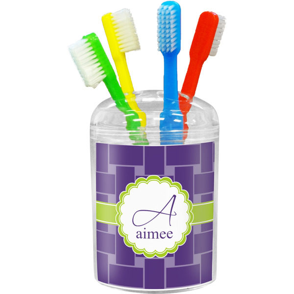 Custom Waffle Weave Toothbrush Holder (Personalized)