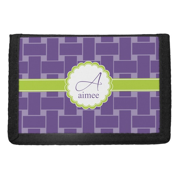 Custom Waffle Weave Trifold Wallet (Personalized)