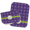 Waffle Weave Burp Cloths - Fleece - Set of 2 w/ Name and Initial