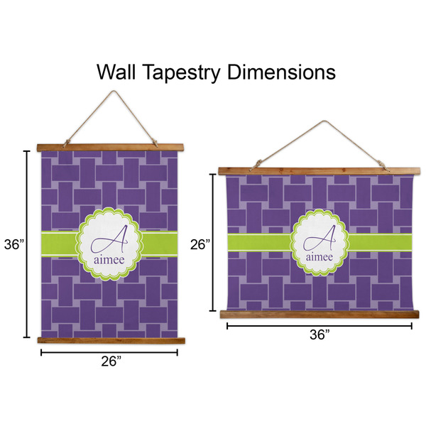 Waffle Weave Wall Hanging Tapestries - Parent/Sizing