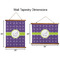 Waffle Weave Wall Hanging Tapestries - Parent/Sizing