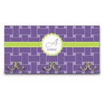Waffle Weave Wall Mounted Coat Rack (Personalized)