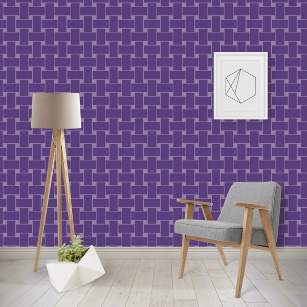Custom Waffle Weave Wallpaper & Surface Covering (Peel & Stick - Repositionable)