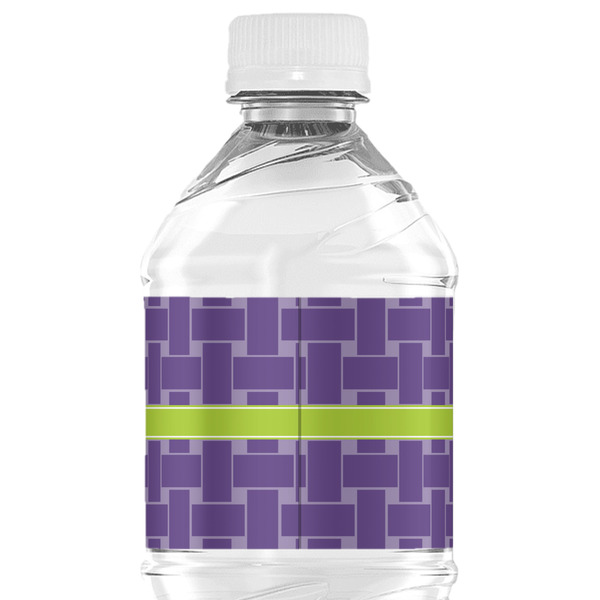 Waffle Weave Water Bottle Label - Back View