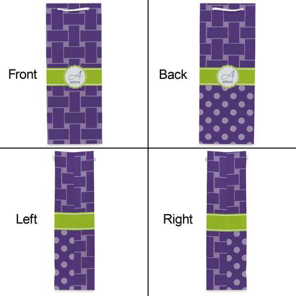 Waffle Weave Wine Gift Bag - Gloss - Approval