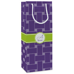 Waffle Weave Wine Gift Bags (Personalized)