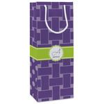 Waffle Weave Wine Gift Bags - Matte (Personalized)