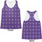 Waffle Weave Womens Racerback Tank Tops - Medium - Front and Back