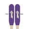 Waffle Weave Wooden Food Pick - Paddle - Double Sided - Front & Back
