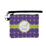 Waffle Weave Wristlet ID Case w/ Name and Initial