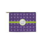 Waffle Weave Zipper Pouch - Small - 8.5"x6" (Personalized)