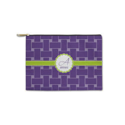 Waffle Weave Zipper Pouch - Small - 8.5"x6" (Personalized)