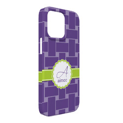 Waffle Weave iPhone Case - Plastic - iPhone 13 Pro Max (Personalized)