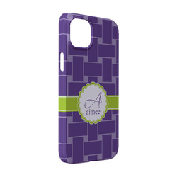 Waffle Weave iPhone Case - Plastic - iPhone 14 (Personalized)