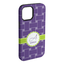 Waffle Weave iPhone Case - Rubber Lined (Personalized)
