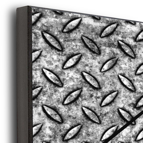 Diamond Plate 11x14 Wood Print - Closeup