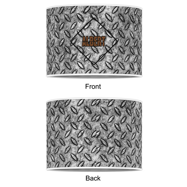 Diamond Plate 12" Drum Lampshade - APPROVAL (Poly Film)