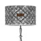 Diamond Plate 12" Drum Lamp Shade - Poly-film (Personalized)