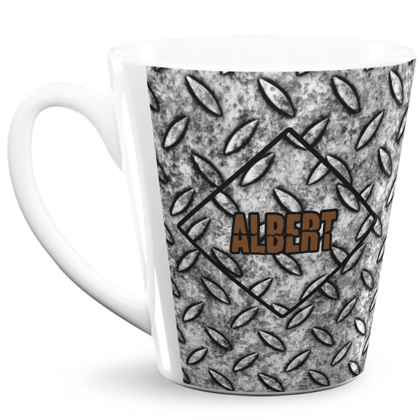 Custom Diamond Plate 12 Oz Latte Mug (Personalized)