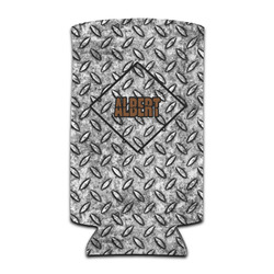 Diamond Plate Can Cooler (tall 12 oz) (Personalized)