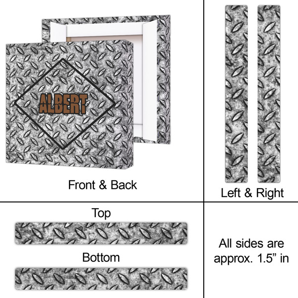Diamond Plate 12x12 - Canvas Print - Approval