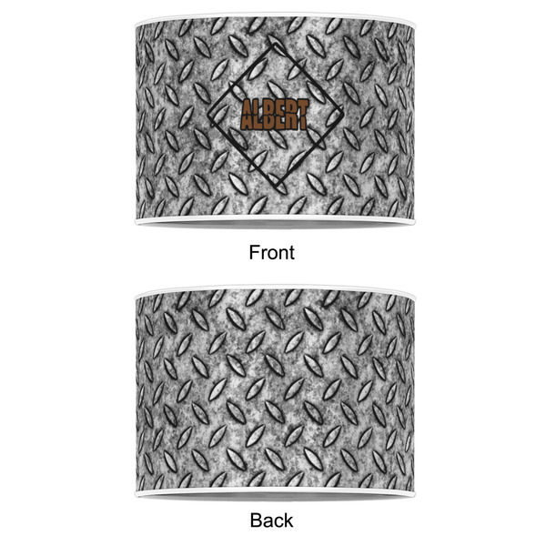 Diamond Plate 16" Drum Lampshade - APPROVAL (Poly Film)