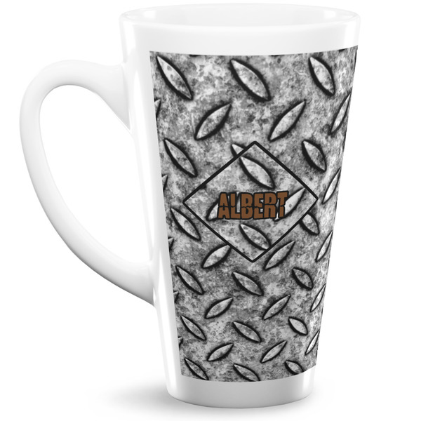 Custom Diamond Plate Latte Mug (Personalized)