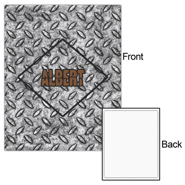 Diamond Plate 16x20 - Matte Poster - Front & Back