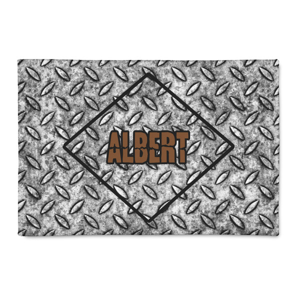 Custom Diamond Plate Patio Rug (Personalized)