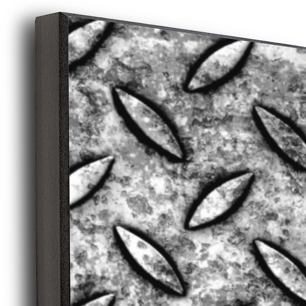 Diamond Plate 20x24 Wood Print - Closeup