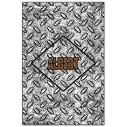 Diamond Plate Wood Print - 20x30 (Personalized)