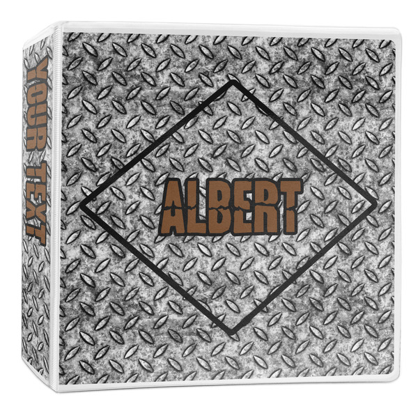 Custom Diamond Plate 3-Ring Binder - 2 inch (Personalized)