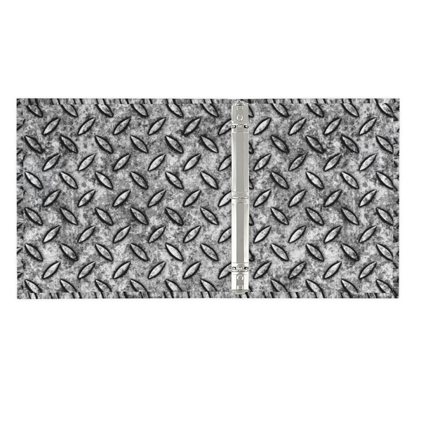 Diamond Plate 3 Ring Binders - Full Wrap - 1" - OPEN INSIDE