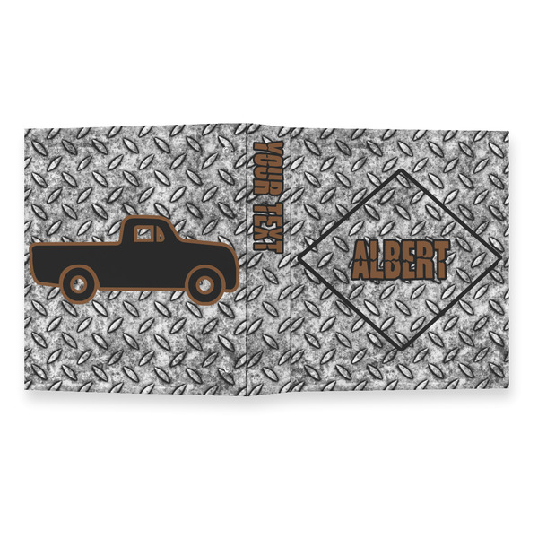 Diamond Plate 3 Ring Binders - Full Wrap - 1" - OPEN OUTSIDE