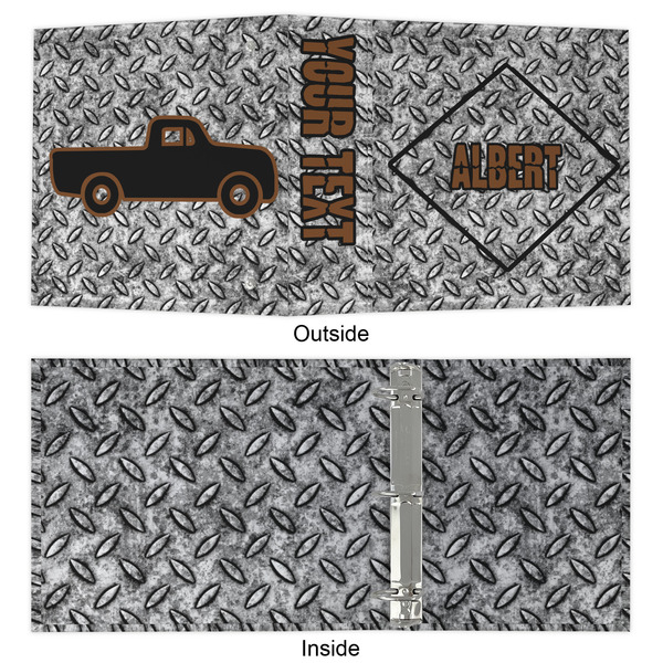 Diamond Plate 3 Ring Binders - Full Wrap - 2" - APPROVAL