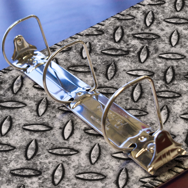 Diamond Plate 3 Ring Binders - Full Wrap - 2" - DETAIL
