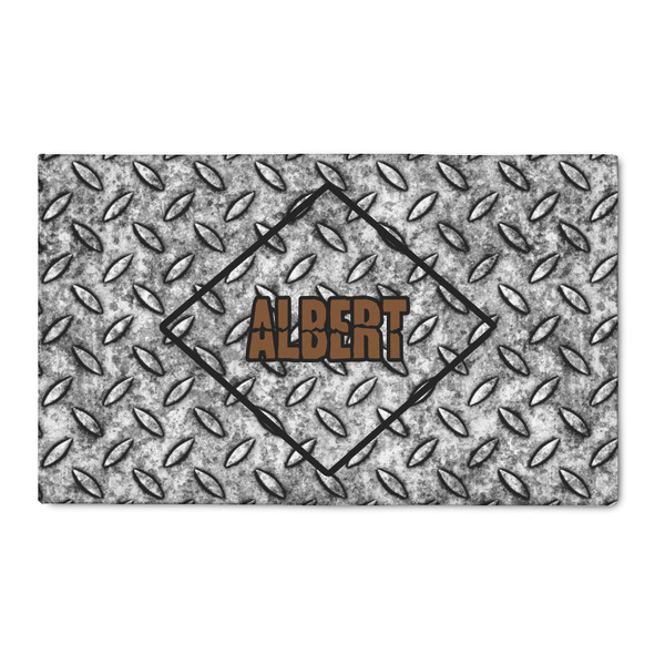 Custom Diamond Plate 3' x 5' Indoor Area Rug (Personalized)