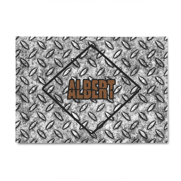Custom Diamond Plate 4' x 6' Indoor Area Rug (Personalized)