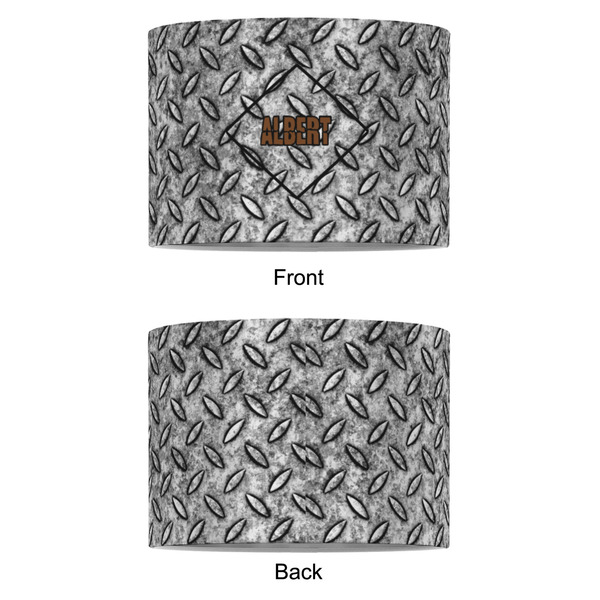 Diamond Plate 8" Drum Lampshade - APPROVAL (Fabric)