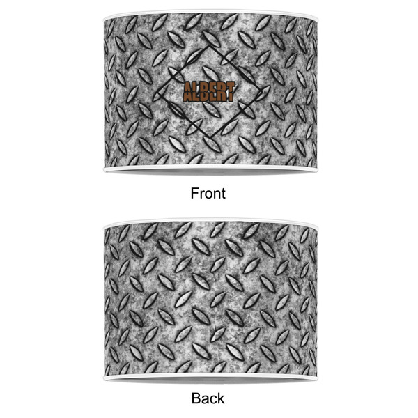 Diamond Plate 8" Drum Lampshade - APPROVAL (Poly Film)