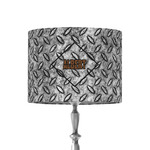 Diamond Plate 8" Drum Lamp Shade - Fabric (Personalized)