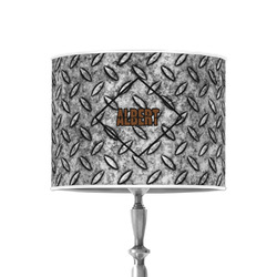 Diamond Plate 8" Drum Lamp Shade - Poly-film (Personalized)