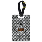 Diamond Plate Metal Luggage Tag w/ Name or Text