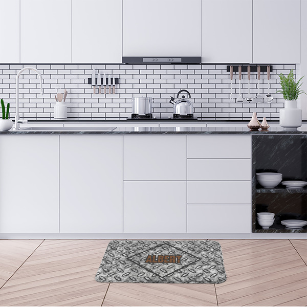 Diamond Plate Anti-Fatigue Kitchen Mats - LIFESTYLE