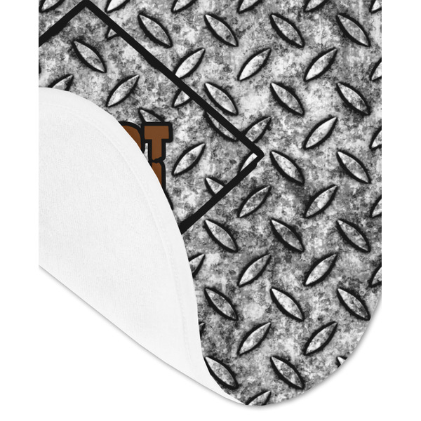 Diamond Plate Baby Bib - AFT detail