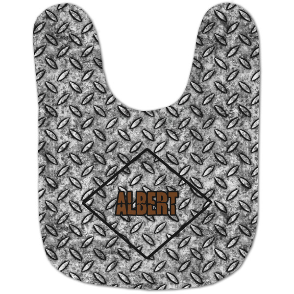 Diamond Plate Baby Bib - AFT flat